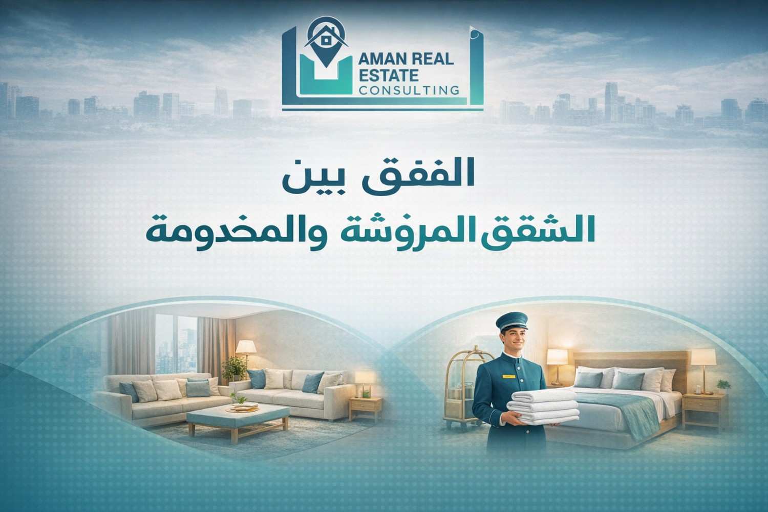 الفرق بين الشقق المفروشة والمخدومة