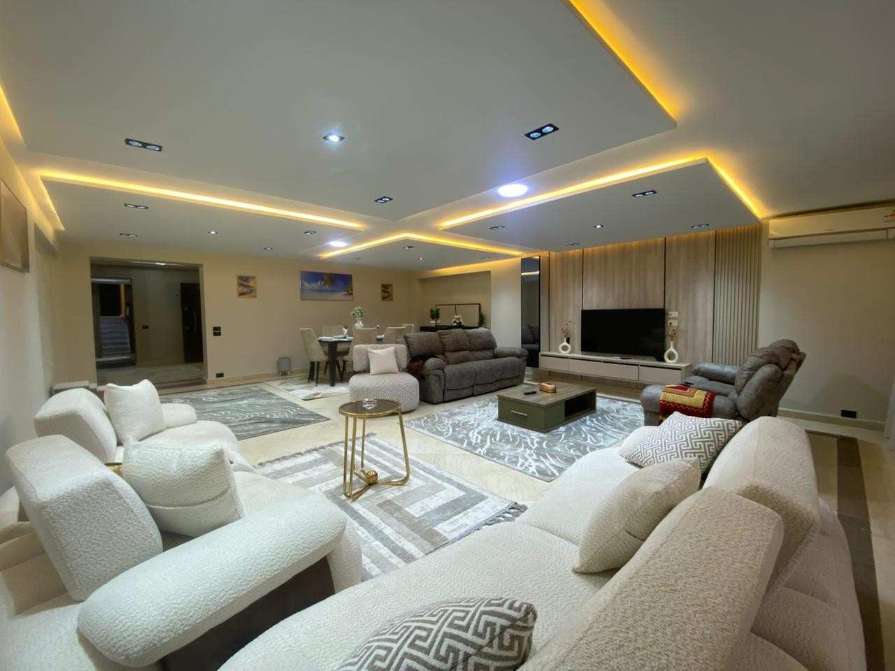 فيو للصالة في شقة فندقية في المنيل فيو للصالة في شقة فندقية في المنيل